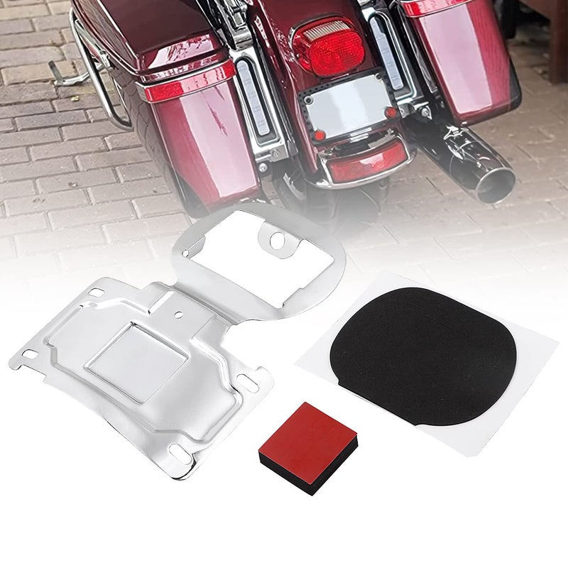 XMMT حامل نقل لوحة الترخيص من الكروم لـ Harley Electra Glide Road Glide Ultra Limited CVO 2014-2023 - Image 2